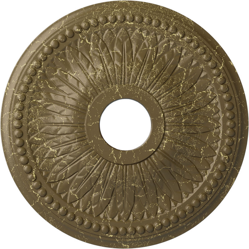 Médaillon de plafond H 18 po x l 18 po Bailey, Mississippi Mud Crackle