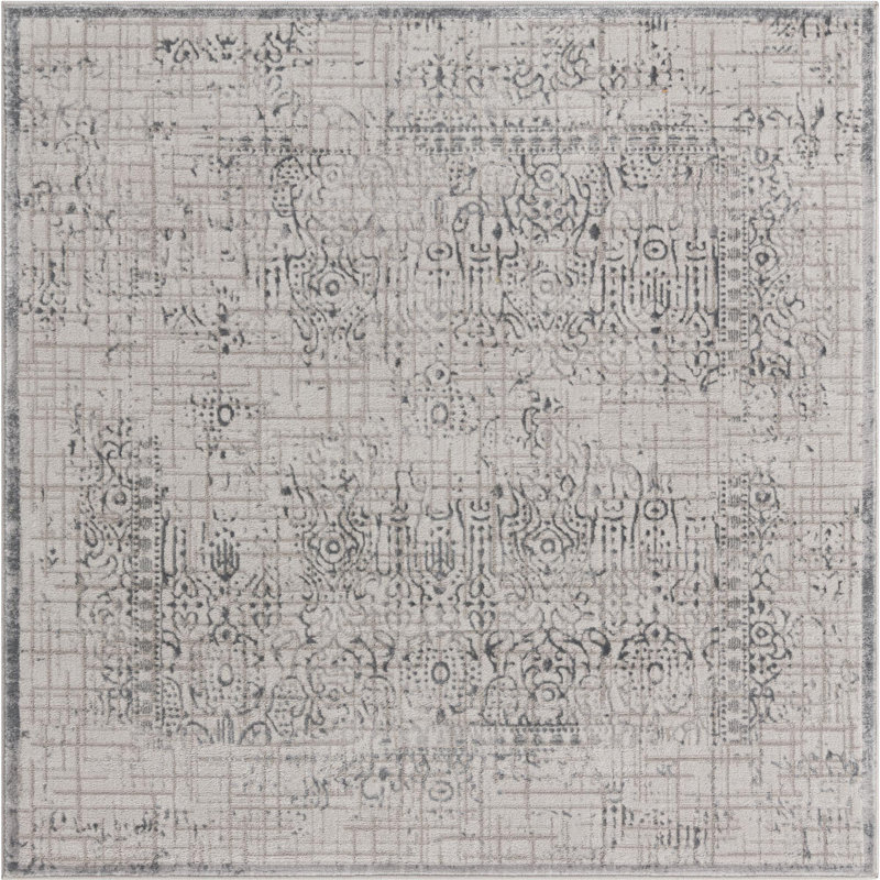 Glencoe Oriental Indoor Rug, Square 5'3" x 5'3"