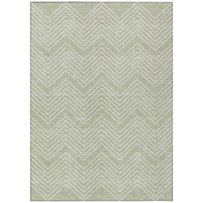 Machine Washable Indoor/Outdoor Kerwin ACN2390 Geometric Rug