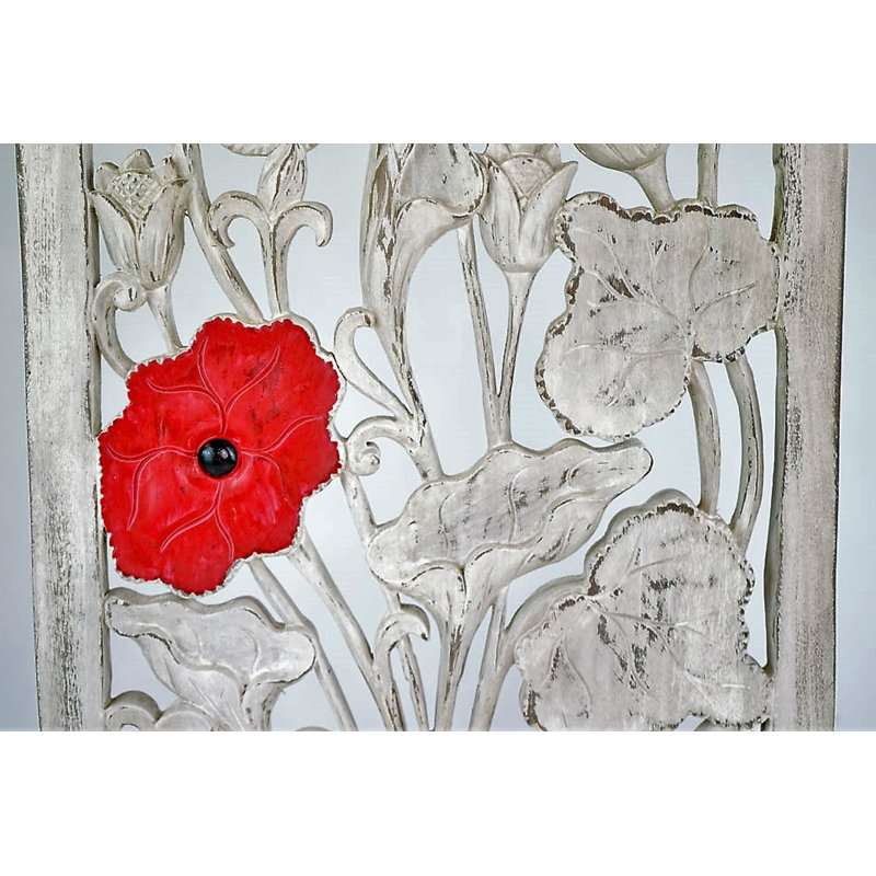 Handmade Plants & Flowers Wall Decor on Solid Wood