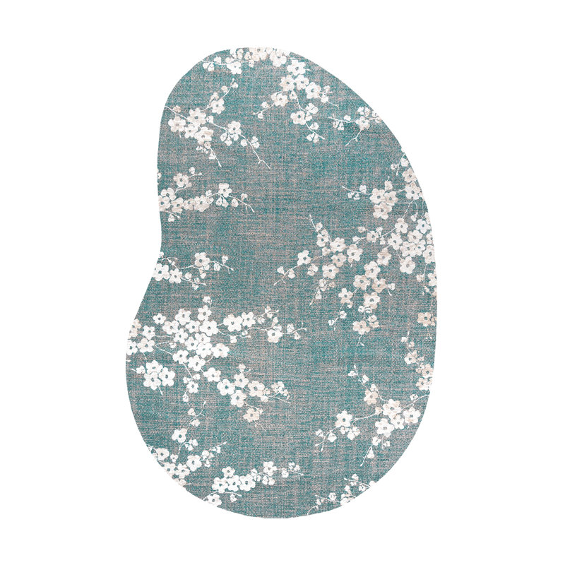 Sakura Sakura Lake Blue Recycled P.E.T Area Rug, Rectangle 170 x 235 cm