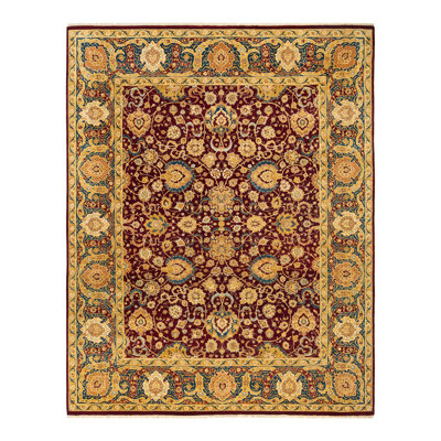 Tapis unique en laine noué à la main 8 pi x 10 pi 2 po Bianaca Mogul
