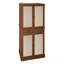 Armoire à 4 portes avec 1 tiroir, 4 tablettes intérieures réglables, armoire de rangement-129180635-129180633