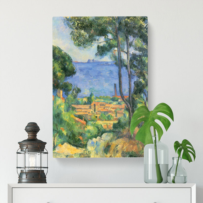 View Through The Trees by Paul Cezanne - Wrapped Canvas Painting, 76cm H x 50cm W x 3cm D