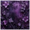 Toile tendue à motif floral mauve en plusieurs tailles