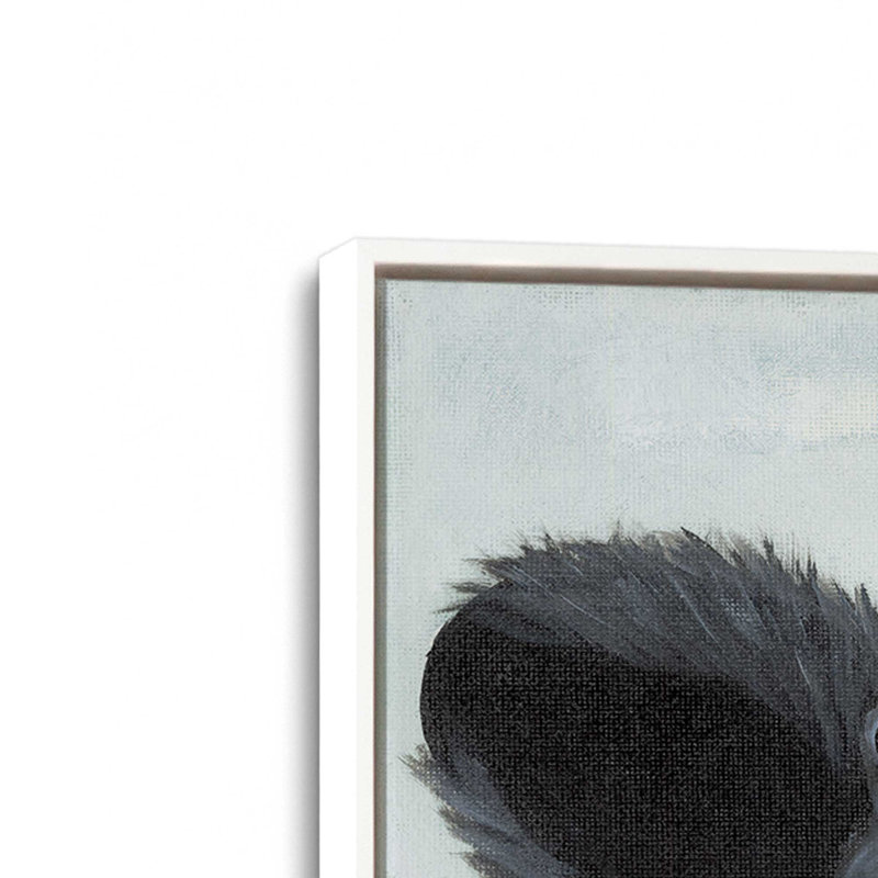 «Mira» par Ashley Justice, reproduction d'art, Toile avec cadre, L 30 po x H 30 po, Blanc