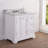Derby 36" Carrara White Marble Countertop Bath Vanity with Miror-444548311-444548310