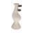 Glam Sculptural Vase with Curved Silhouette and Dual Wood Ring Accents Crafted from Pottery Ecomix Mango Wood and Natural Materials for Eye-Catching Modern Decorative Display-1753818443