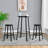 Akaysia 3-Piece Modern Industrial Metal Bar Table Set for Small Spaces and Breakfast Nooks-1865692034-1865725278
