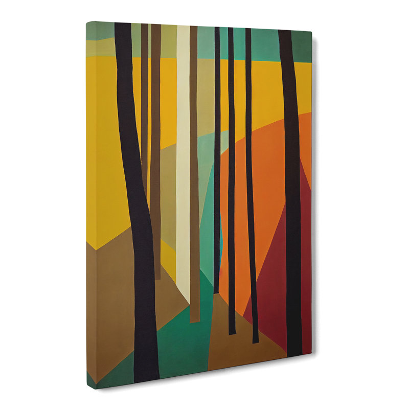 Edingworth Japanese Forest Design - Wrapped Canvas Print, 60cm H x 40cm W x 3cm D