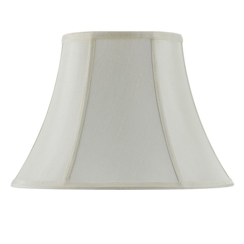Eggshell Linen Piped Bell Lamp Shade, Beige, 11.63" H x 18.00" W x 18.00" D