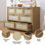 Commode à 7 tiroirs en bois manufacturé de 47,2 po Dearbhaile-992057049