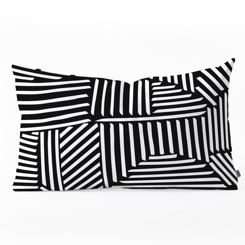 Coussin lombaire à rayures allongées fimbis