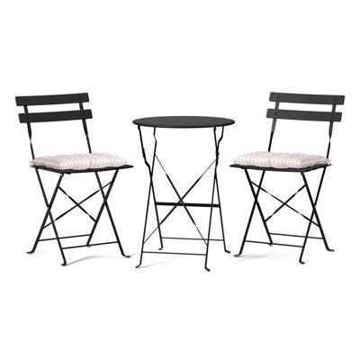 3-Piece Bistro Set With Seat Cushions by George Oliver