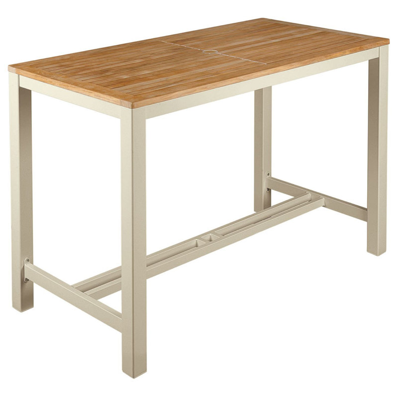 Aura Counter Table, 36" H x 55" W x 28" D, Champagne