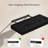 Bathroom Shelves Floating Shelves for Wall Shelf Over Toilet Small Wall Mounted Farmhouse Decor 16 inch Set of 2, Black