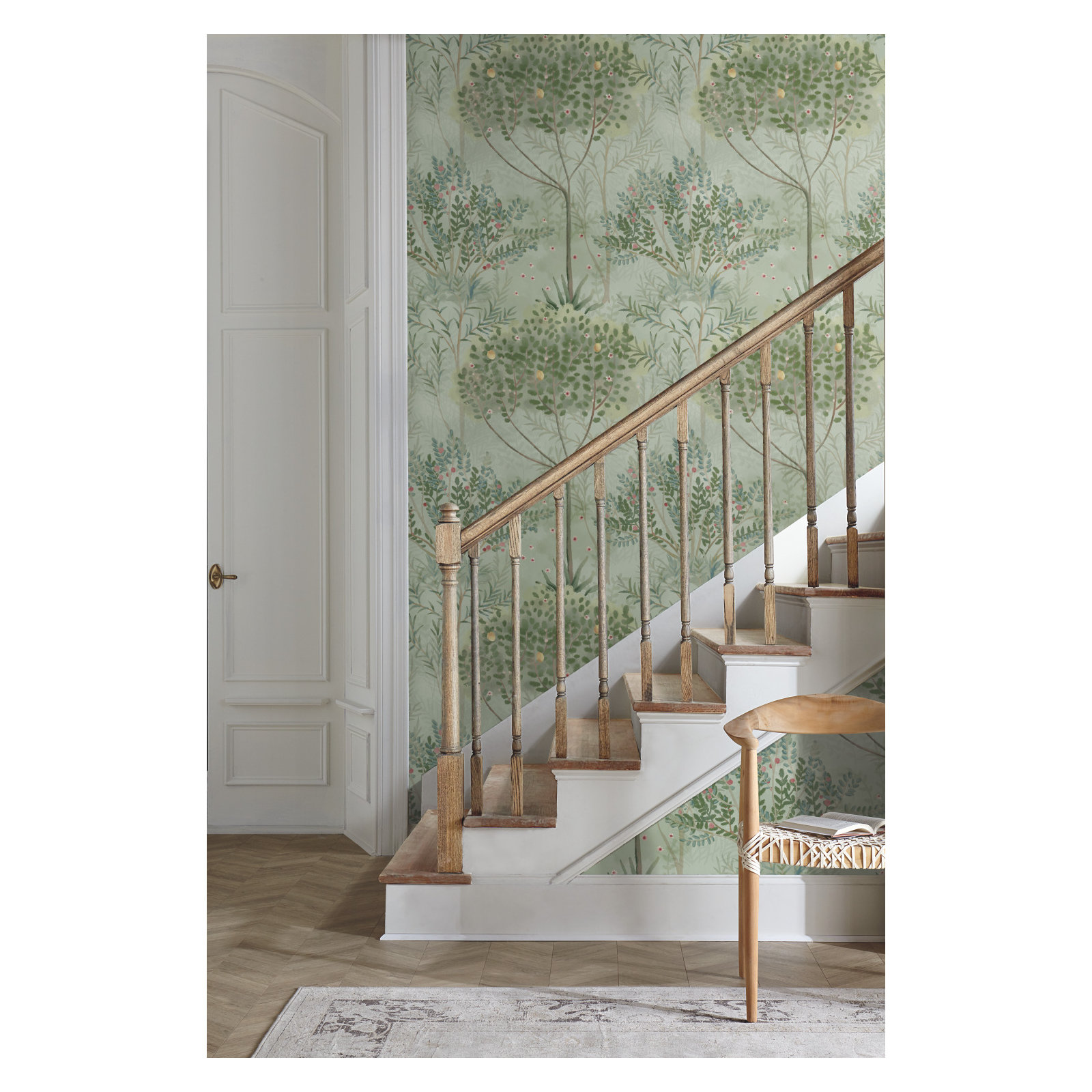 Astin Floral Double Roll, Green