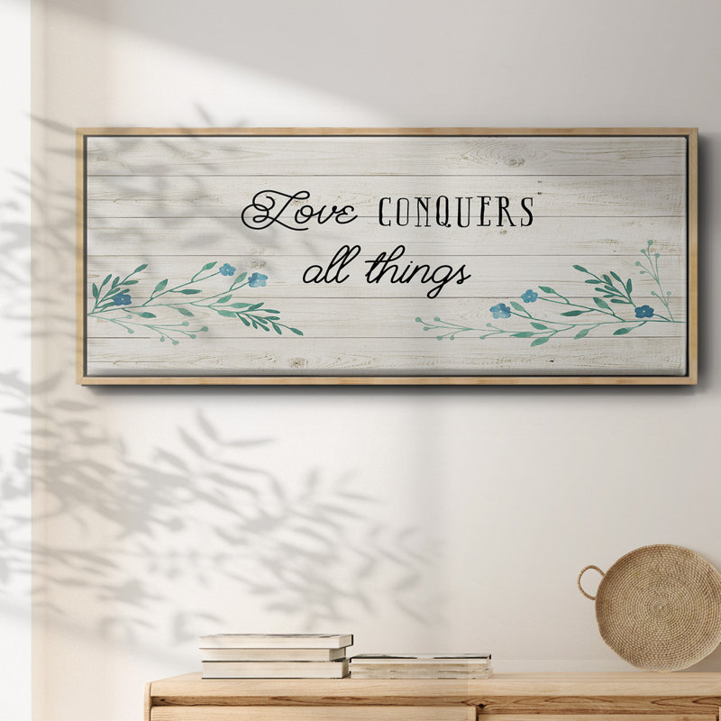 Amour floral - toile encadrée, H 24 po x l 60 po
