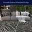 Tapis d'extérieur tissé à plat abstrait gris anthracite Dolce-91957592