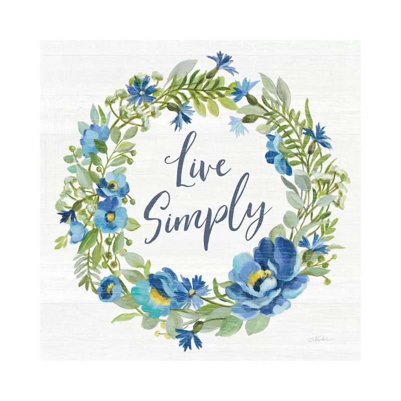 «Botanical Blue VI» par Silvia Vassileva - impression d'art graphique, Toile tendue, H 12 po x l 12 po x P 0,75 po