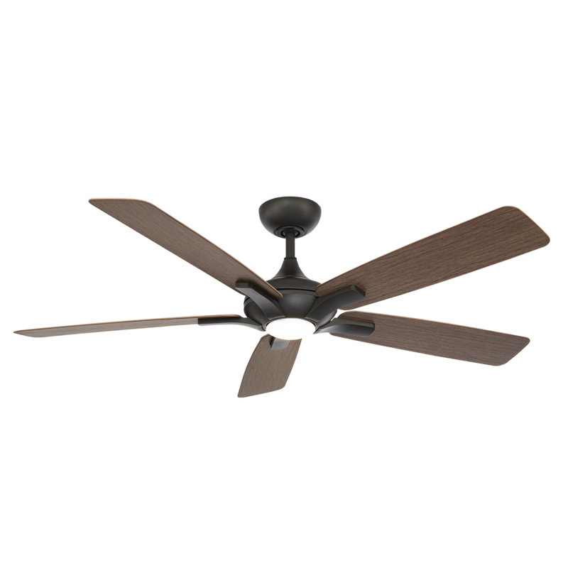 60 Mykonos 5 - Blade Smart Ceiling Fan with LED Light Kit and Remoted Included, Works With Alexa and iOS or Android App