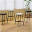 Ensemble moderne de 2 tabourets de bar confortables et sans dossier pour les chaises de bar de cuisine et de salle à manger