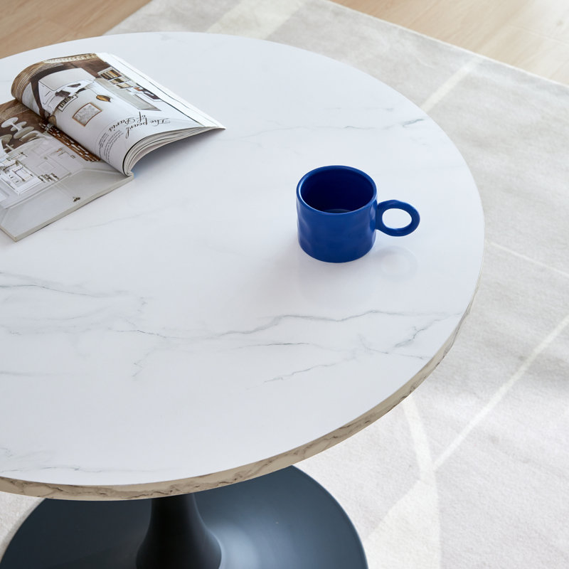 Round Metal Base Dining Table