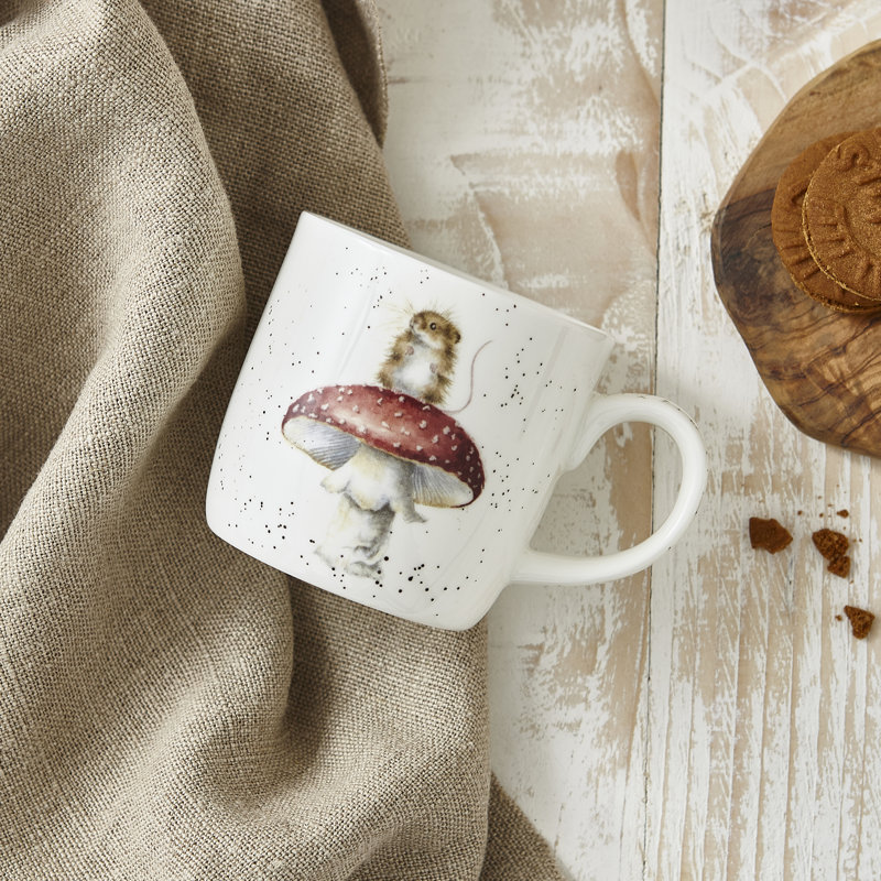 Wrendale Designs, Fine Bone China - He's a Fun-gi (Mouse & Mushroom) Mug
