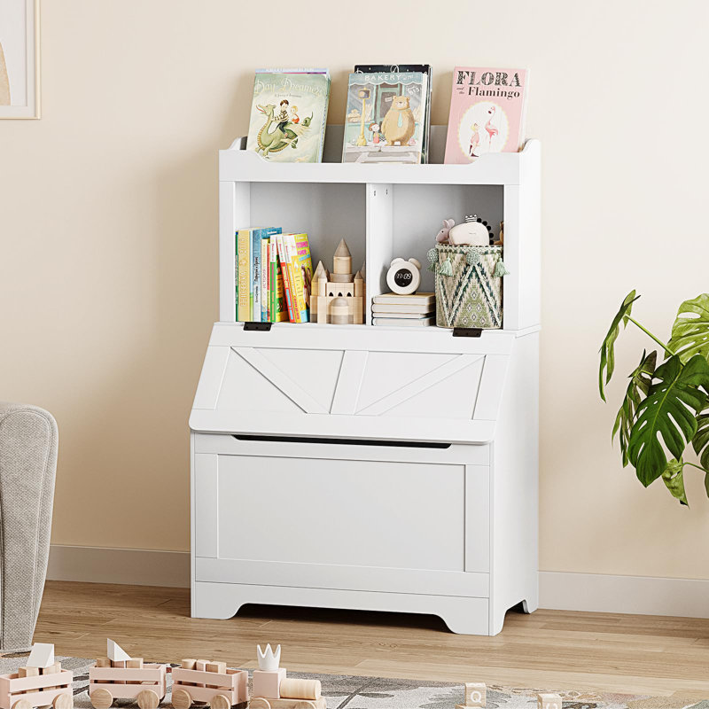 Bookcase, (2 Shelves) 77.5cm. H x 74.9cm. W x 39.9cm. D., White