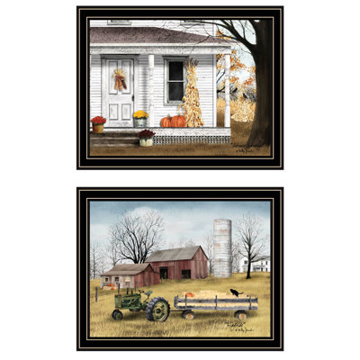 2 Autumn Greetings Wall Art, Home Decor Essential, Multicolor, 18.3 In. Depth X 13.74 Height Multicolor Ideal For Decor,