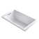 Underscore 60" x 36" Acrylic Drop-In or Undermount Soaking Bathtub with Integral Lumbar Support