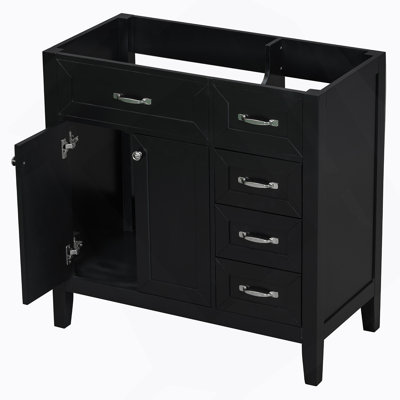 36" Bathroom Vanity Without Sink, Cabinet Base Only, Bathroom Cabinet