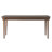 Aleric 70" Modern Fluted Easy Assembly Rectangle Solid Oak Wood Dining Table For 6 -1499508112