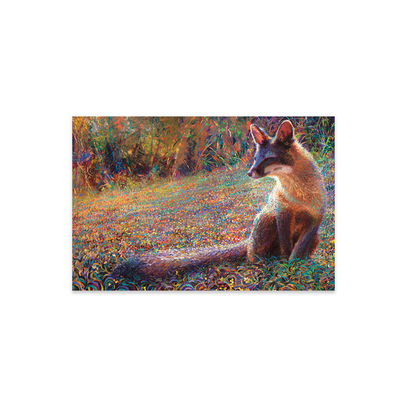 Fox Fox Tail Thicket sur plastique / acrylique par Iris Scott, peinture