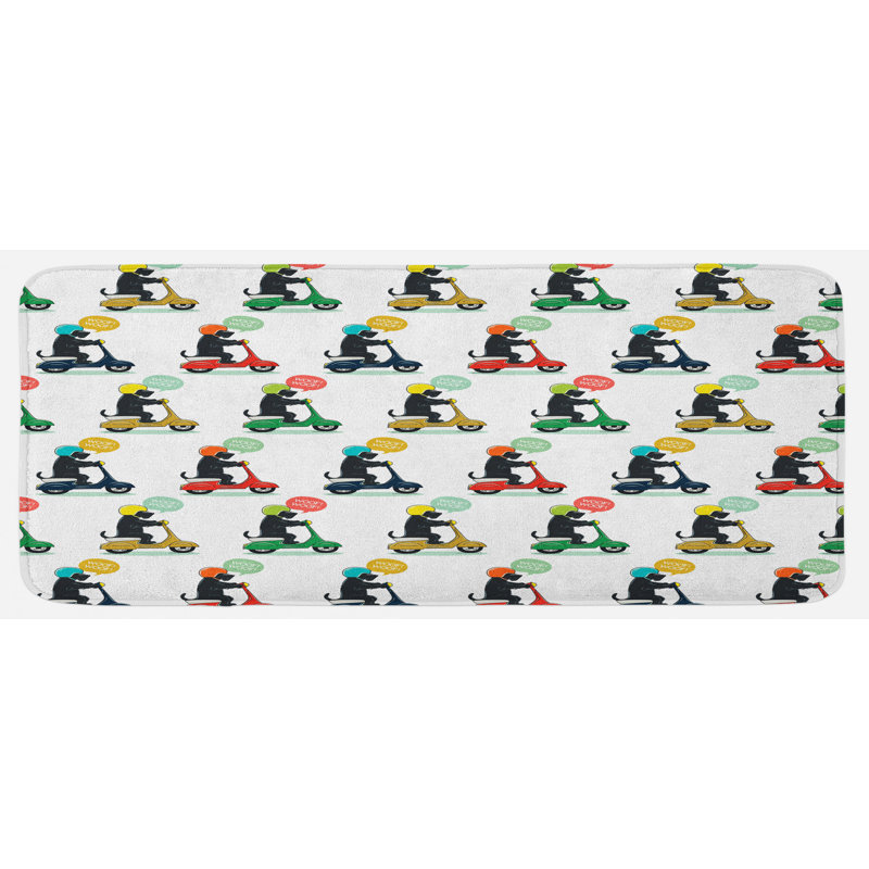 Tapis de cuisine moto