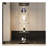 LED lights  Glass Display Cabinet 4 Shelves with Door, Floor Standing Curio Bookshelf for Living Room Bedroom Office
