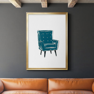 «Take A Seat VII», reproduction encadrée de qualité supérieure - prête à être accrochée