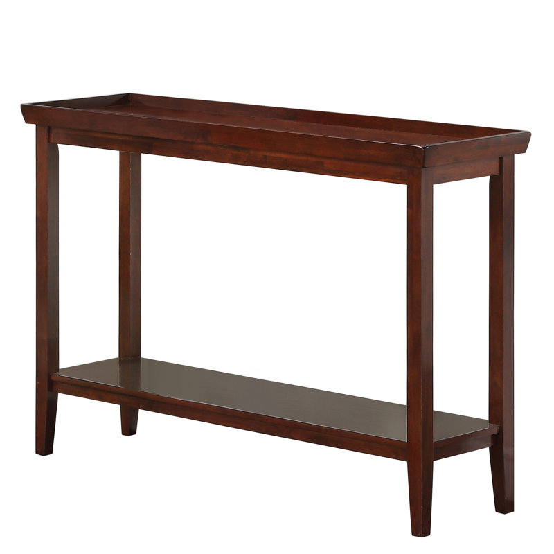 Gwen 48" Console Table with Shelf, Espresso