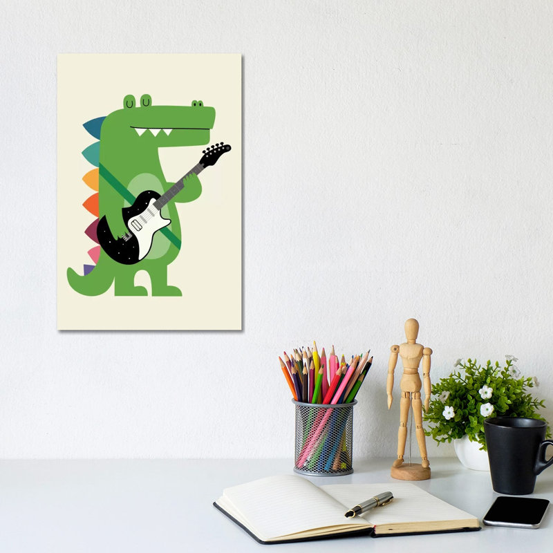 Croco Rock by Andy Westface - Print on Canvas, Wrapped Canvas, 20.32 cm H x 30.48 cm W