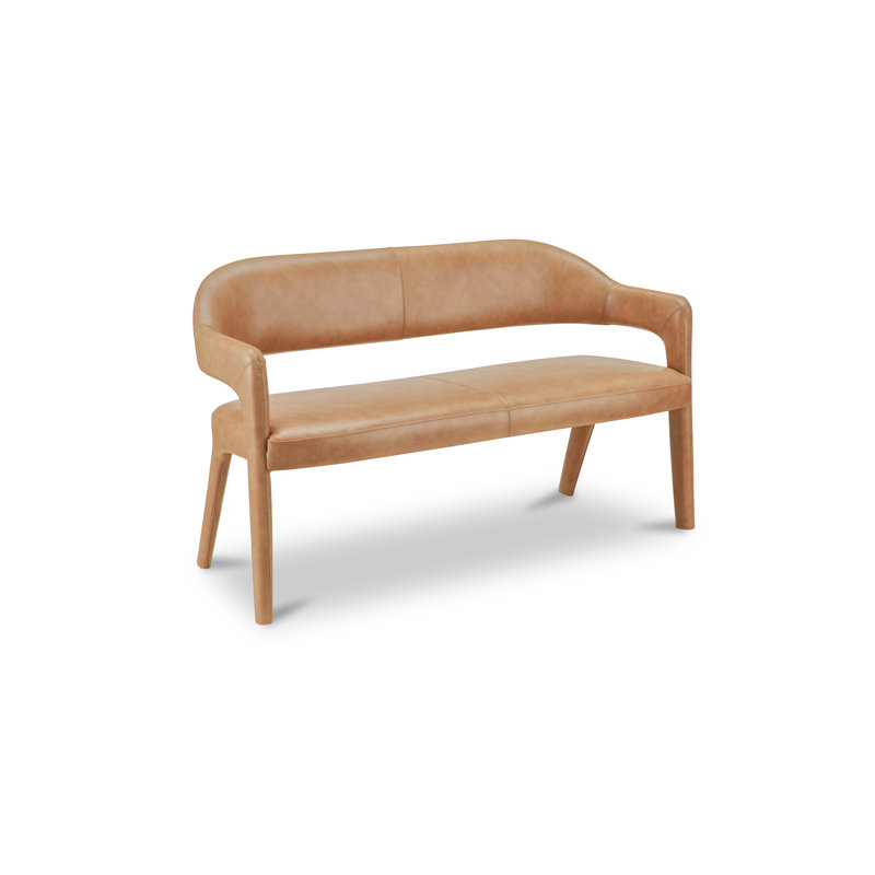 Martens Dining Bench Tan Leather