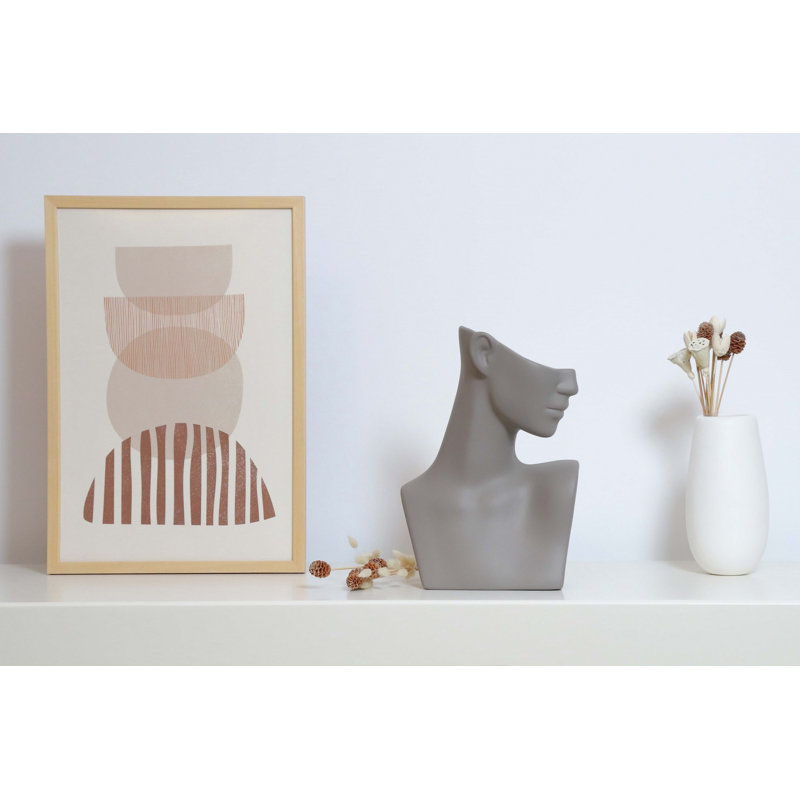 Cyna Ceramic / Porcelain Table Vase, Grey