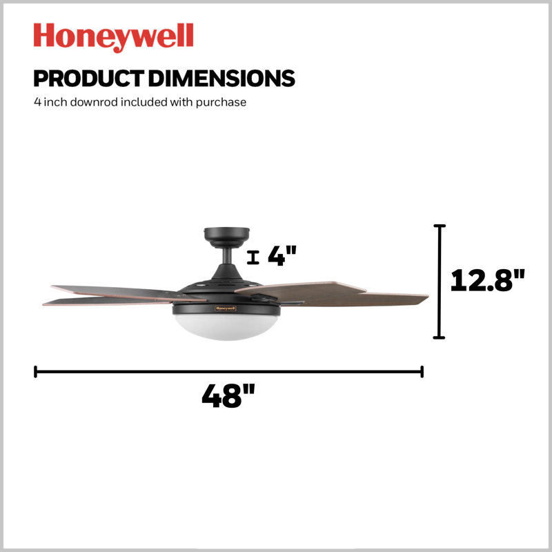 Carmel 48'' Bronze Ceiling Fan with LED Light and Remote