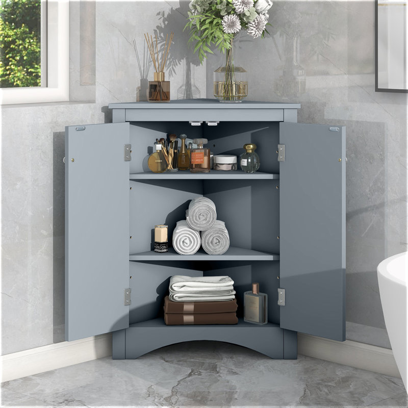 Wingman Freestanding Bathroom Cabinet, Blue