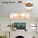 10-light Dimmable Round Alabaster Chandelier