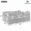 Canapé modulaire en chenille-439491427