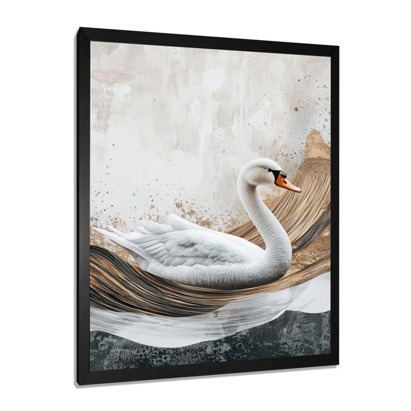 Badham - Animals Wall Decor, Black, 20" H x 12" W, Single Picture Framed Print