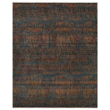 Nickols Blue Sapphire Hand-Knotted Wool Blend Area Rug