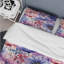 Ensemble de housse de couette à motif floral rose et mauve-475810279