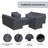 Beven 5-Piece Outdoor Conversation Sets Group Seating Patio Furniture Covers