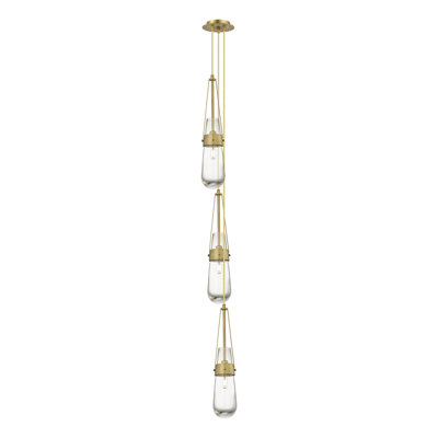 Luminaire suspendu grappe à 3 lumières Secor